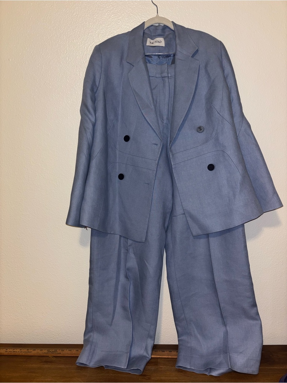 The Fold London Linen suit women size 12 - Picture 3 of 11